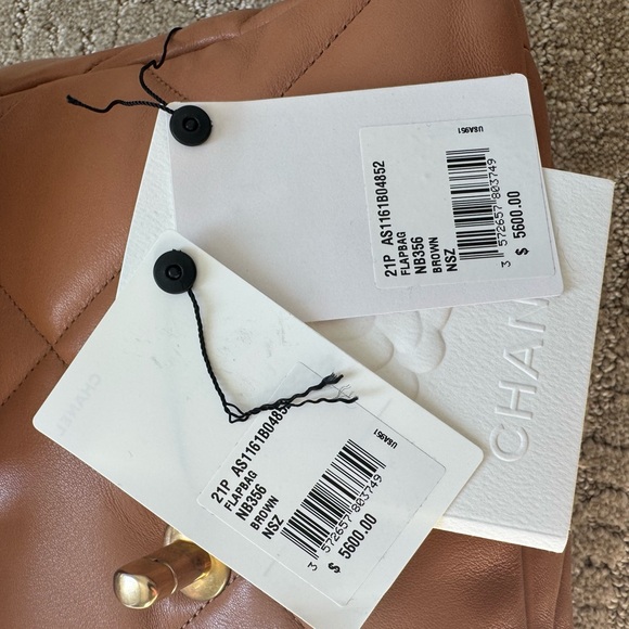 Chanel 19 21P Caramel Quilted Lambskin Shoulder Bag - Picture 4 of 8